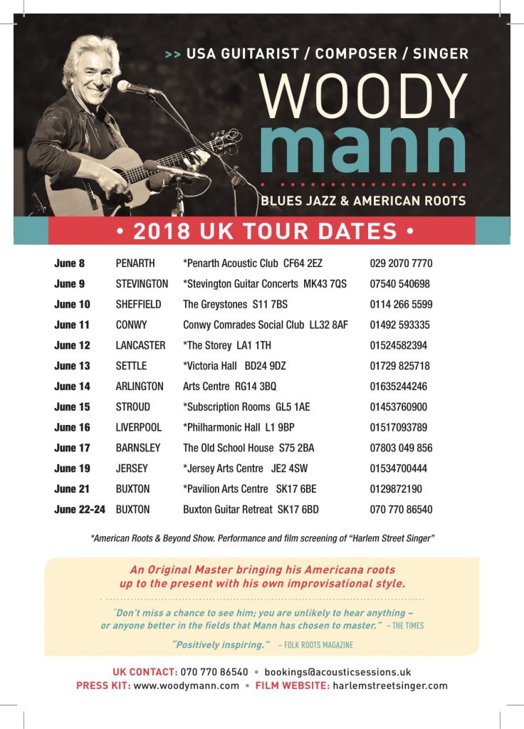 woody mann tour dates